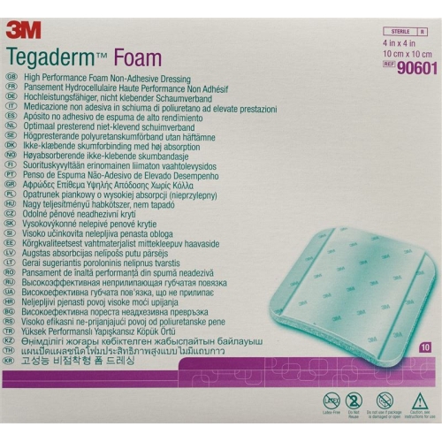 3M Tegaderm Foam Schaumkompresse 10x10cm Nicht Klebend 10 Stück buy online