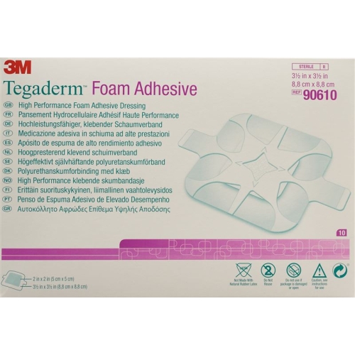 3M Tegaderm Foam Adhesive Schaumkompresse 5x5cm 10 Stück buy online