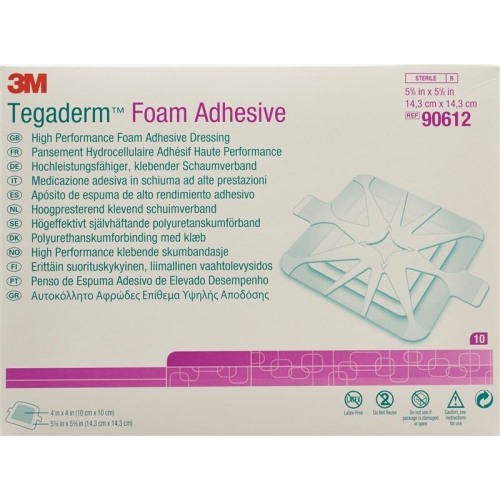 3M Tegaderm Foam Adhesive Schaumkompresse 10x10cm 10 Stück buy online