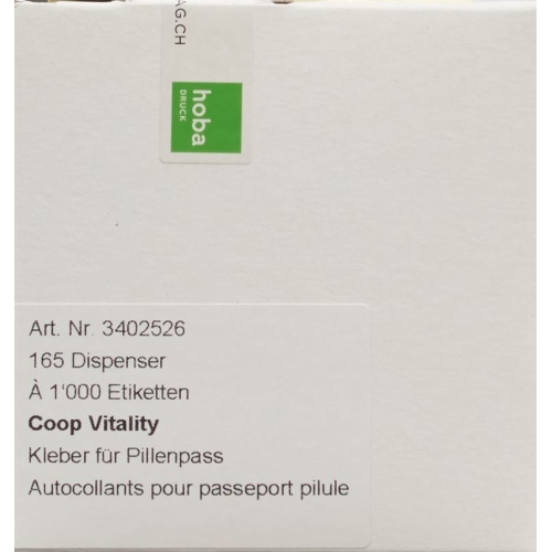 Coop Vitality Kleber F Pillenpaesse Rolle 1000 Stück buy online