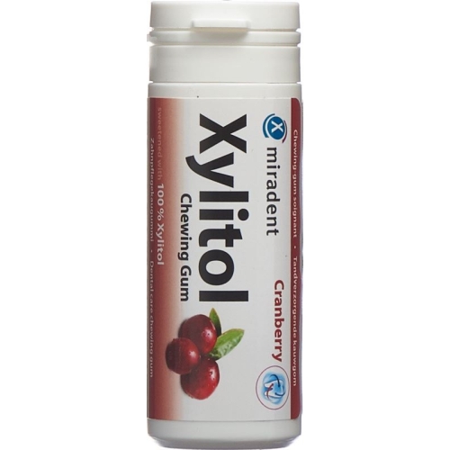 Miradent Xylitol Zahnpflege Kaugummi Cran 30 Stück buy online