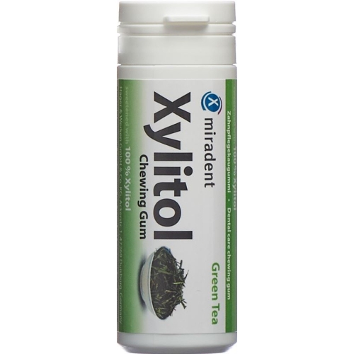 Miradent Xylitol Zahnpflege Kaugummi Gr Tee 30 Stück buy online