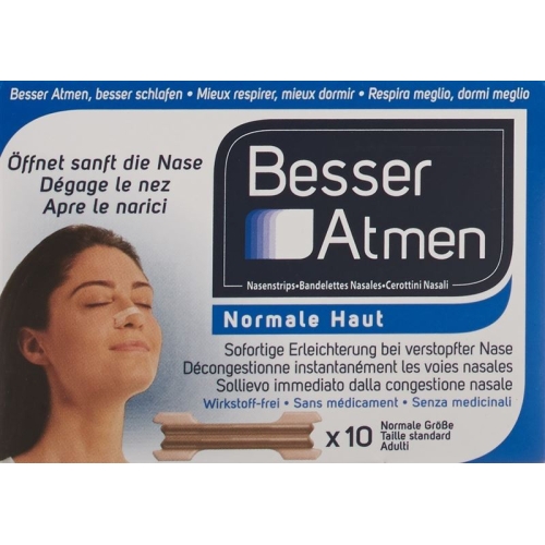 Besser Atmen Nose Strips Beige Normal 10 pieces buy online