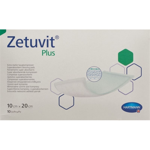 Zetuvit Plus Absorptionsverband 10x20cm 10 Stück buy online