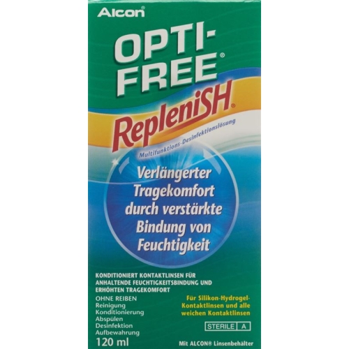 Opti Free Replenish Disinfectant solution bottle 120ml buy online