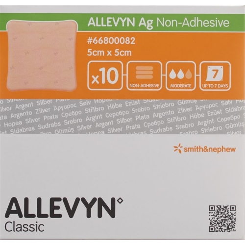 Allevyn Ag Non-Adhesive Wundkompressen 5x5cm 10 Stück buy online