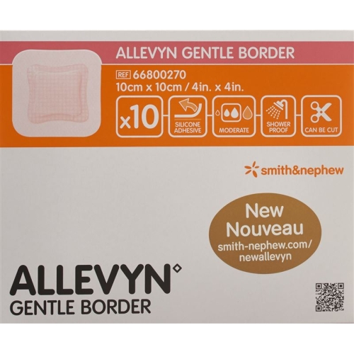 Allevyn Gentle Border Wundverband 10x10cm 10 Stück buy online