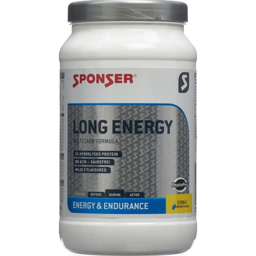 Sponser Long Energy Competition Formula Citrus Pulver Dose 1200g buy online