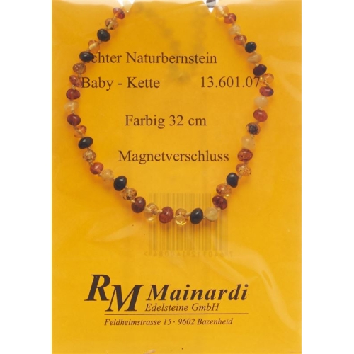 Mainardi Bernstein Babykette Farbig 32cm Magnetverschluss buy online