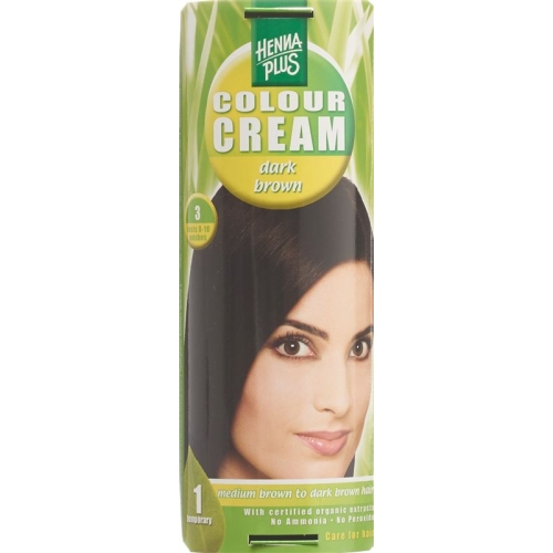 Henna Plus Colour Cream 3 Dunkelbraun 60g buy online