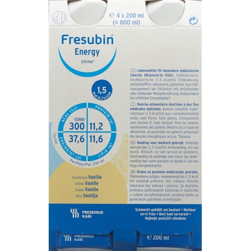 Fresubin Energy Drink Vanille 4x 200ml buy online