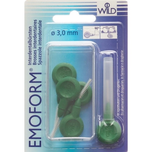 Emoform Interdentalbürsten 3.0mm Dunkelgrün 5 Stück buy online