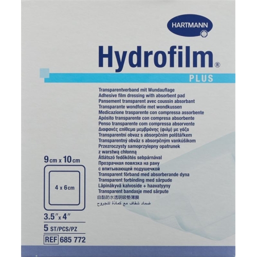 Hydrofilm Plus Wundverband Film 9x10cm Steril 5 Stück buy online