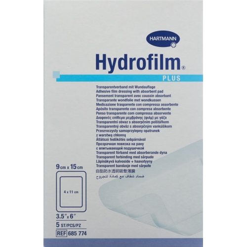 Hydrofilm Plus Wundverband Film 9x15cm Steril 5 Stück buy online