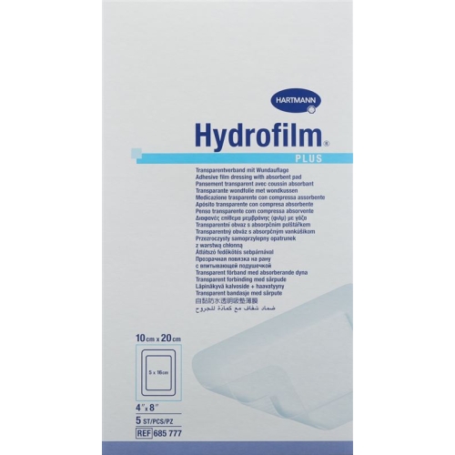 Hydrofilm Plus Wundverband Film 10x20cm Steril 5 Stück buy online