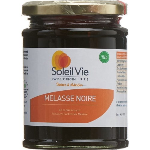 Soleil Vie Schwarze Melasse Rohrzucker Bio 340g buy online