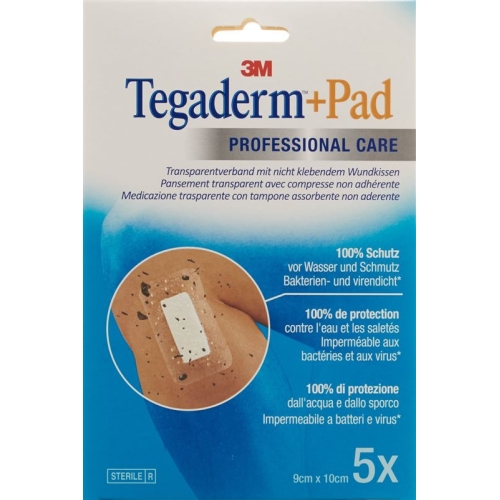 3M Tegaderm + Pad 9x10cm / Wundkissen 4.5x6cm 5 Stück buy online