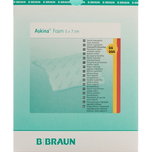 Askina Foam Schaumstoffverband 5x7cm 10 Stück buy online