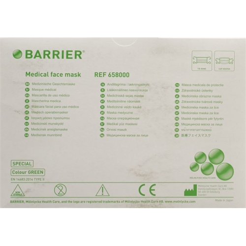 Barrier OP Masken Spezial Basic Grün 60 Stück buy online