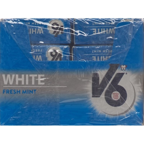 V6 White Freshmint Kaugummi Box buy online