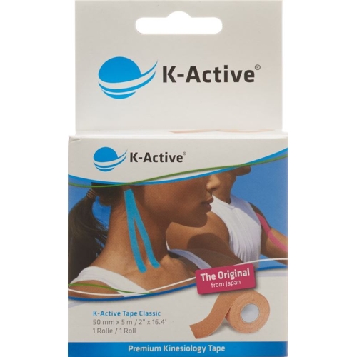 K-active Kinesio Tape 5cmx5m Beige Wasserabweisend buy online