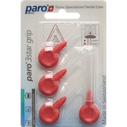 Paro 3Star-Grip 2mm Xxx-Fein Rot Zylin 4 Stück buy online