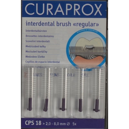 Curaprox CPS 18 Regular Brush Purple 5 pieces buy online