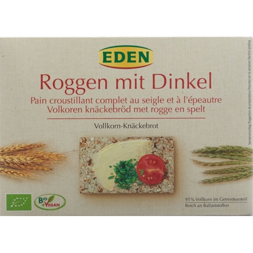 Eden Knaeckebrot Roggen Dinkel Bio 250g buy online