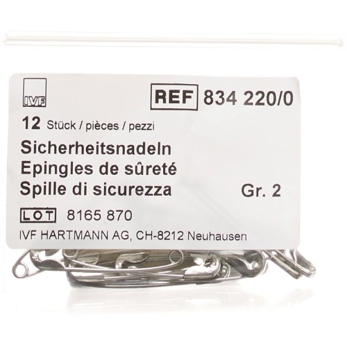 IVF Sicherheitsnadeln 38mm Grösse 2 Beutel 12 Stück buy online