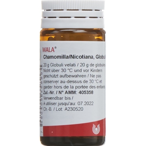 Wala Chamomilla/nicotiana Globuli 20g buy online