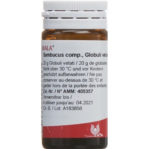 Wala Sambucus Comp Globuli Flasche 20g buy online