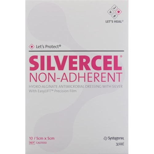 Let’s Protect Silvercel Non-Adherent Wundauflage 5x5cm 10 Stück buy online