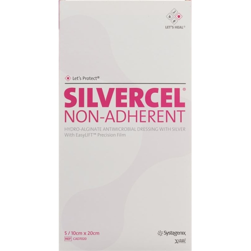 Silvercel Non-Adherent Wundauflage 10x20cm 5 Stück buy online