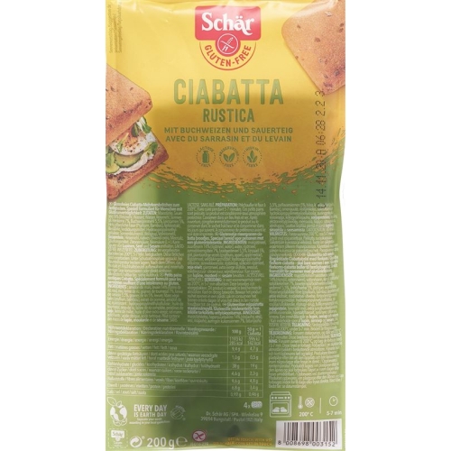 Schär Ciabatta Rustica Glutenfrei 4x 50g buy online