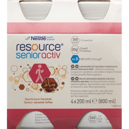 Resource SeniorActiv Caramel-Toffee 4x 200ml buy online