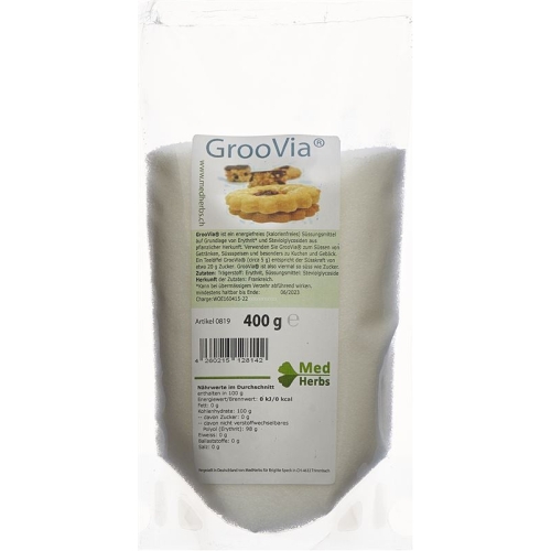 Groovia Stevia Pulver Dose 400g buy online