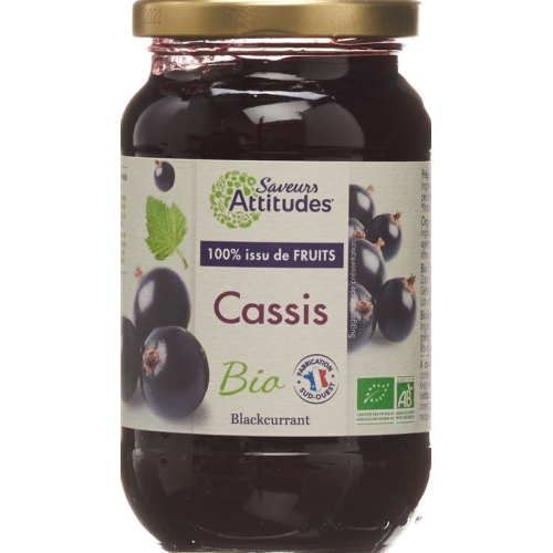 Saveurs Attitudes Konfitüre Cassis Bio 310g buy online