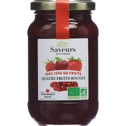 Saveurs Attitudes Konfitüre 4 Rote Fruech Bio 310 buy online