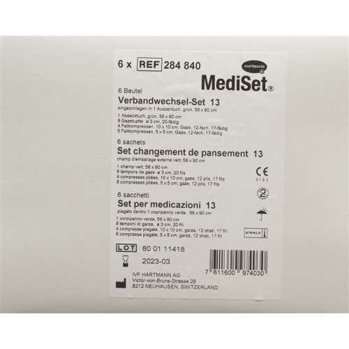 Mediset Verbandwechsel Set No 13 6 Beutel buy online