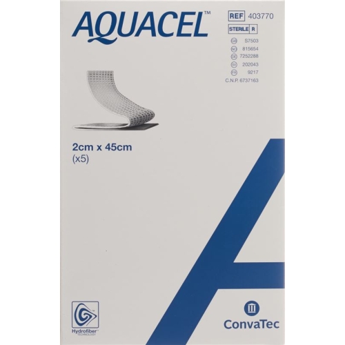 Aquacel Hydrofiber Tamponaden 2x45cm 5 Beutel buy online