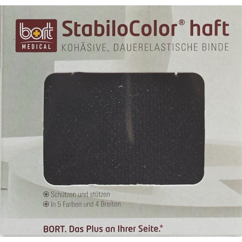 Bort Stabilo Color Bandage 6cmx5m Cohesive Black buy online