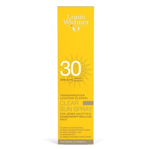 Louis Widmer Clear Sun 30 Parfümiert Spray 125ml buy online