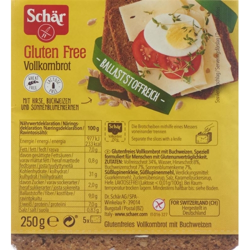 Schär Solena Vollkornbrot Glutenfrei 250g buy online