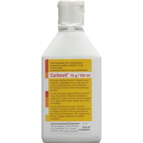 Carbovit Suspension 15g/100ml Oral 100ml buy online