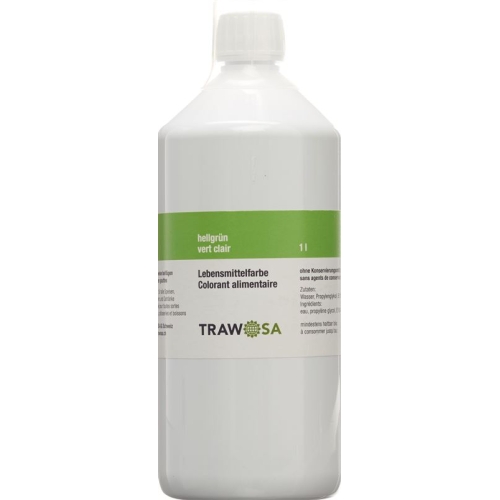 Trawosa Lebensmittelfarbstoff Hellgrün Flasche 1L buy online