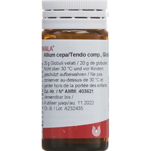 Wala Allium Cepa/tendo Comp Globuli Flasche 20g buy online