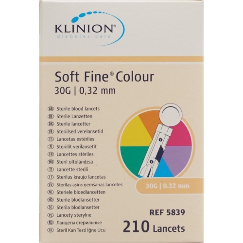 Klinion Soft Fine Einmallanzette 30g Steril 210 Stück buy online