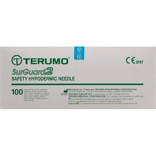 Terumo SurGuard2 Sicherheits-Einmalkanülen 25g 0.5x16mm Orange 100 Stück buy online