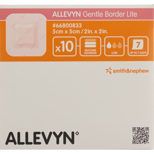 Allevyn Gentle Border Lite Wundverband 5x5cm 10 Stück buy online