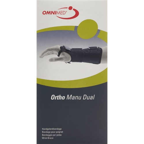 Omnimed Ortho Manu Dual Handgelenkbandage 22cm Grösse S Schwarz buy online